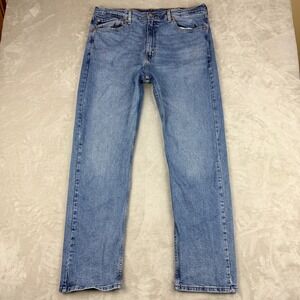 Levi's Jeans 505 Regular Fit Mens 38x32 Blue Straight Leg Medium Wash Stretch